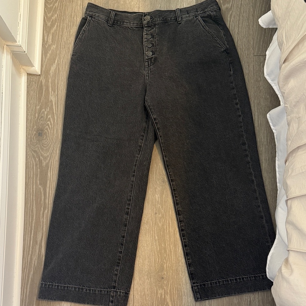 Madewell Black Flare & Wide Leg Jeans